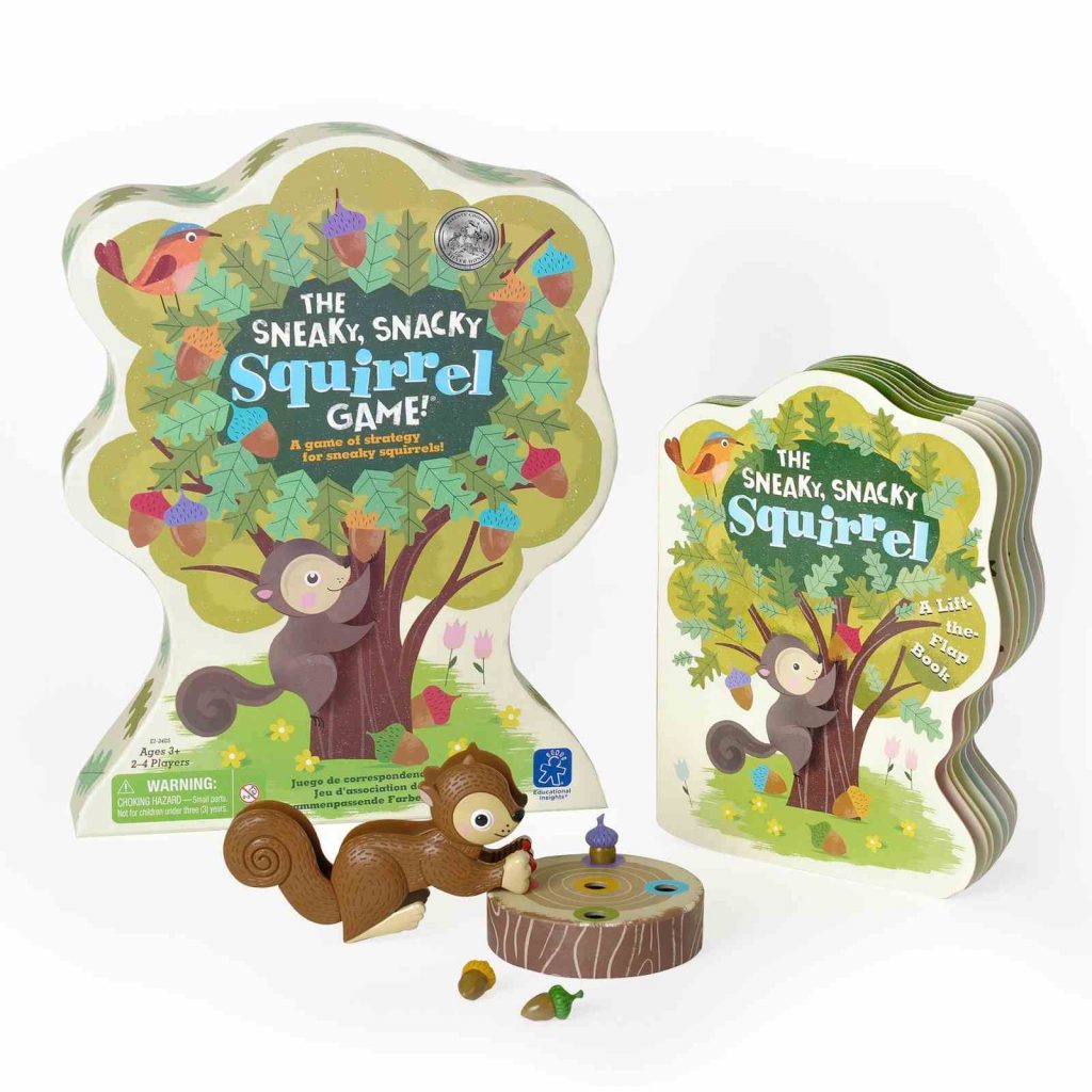 Board game cover of Sneaky, Snacky Squirrel Game