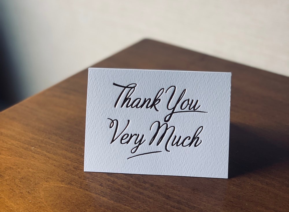 Thank You card