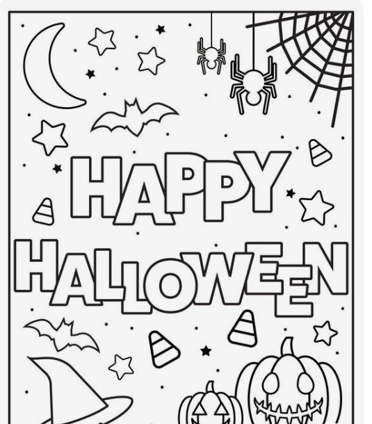 Its Happy Halloween coloring page