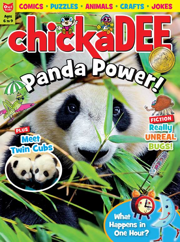 Magazine cover of Chickadee