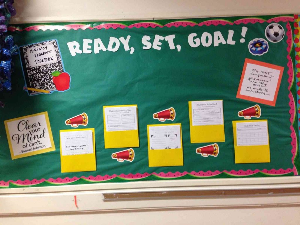 A goal bulletin board