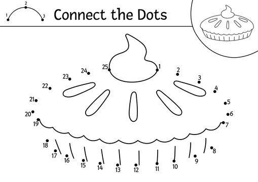 Dot to Dot Coloring worksheet