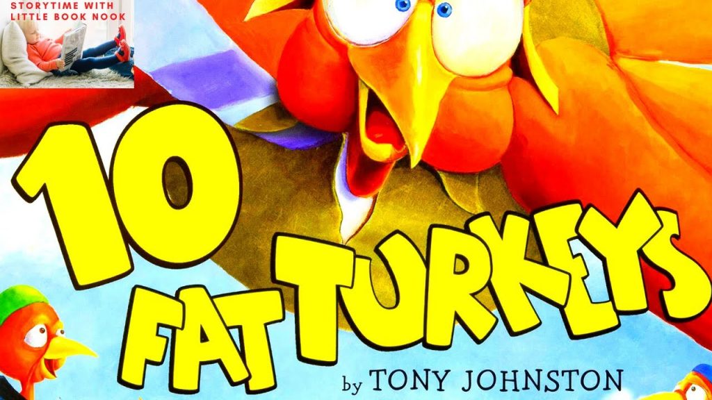 Book cover of 10 Fat Turkeys by Tony Johnston