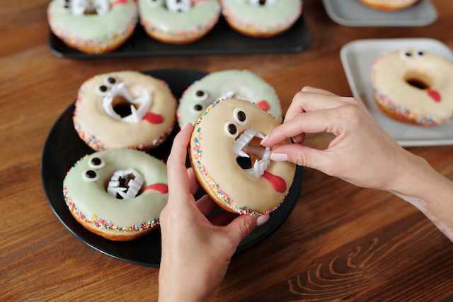 Halloween themed donuts