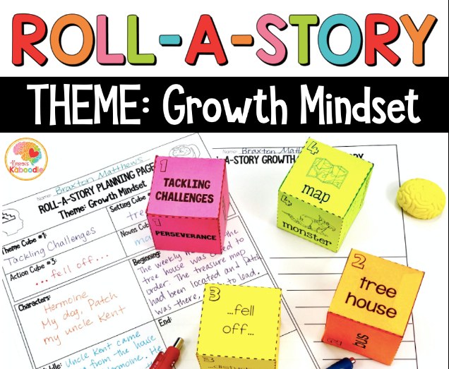 Growth mindset story cubes