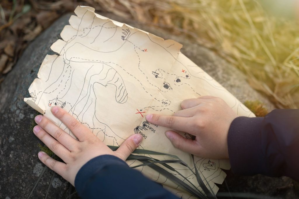 A treasure hunt map