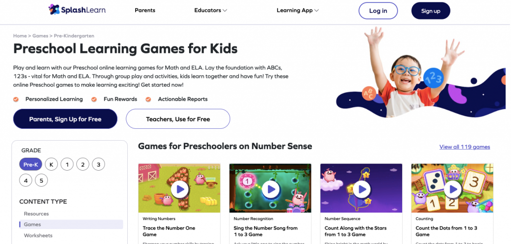 Preschool Learning Games for Kids