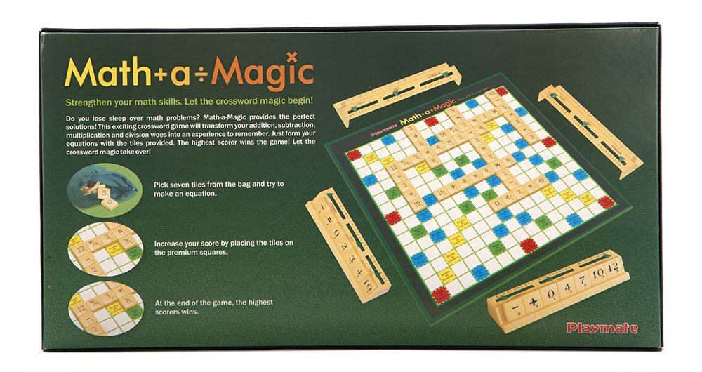 Board game cover of math a magic