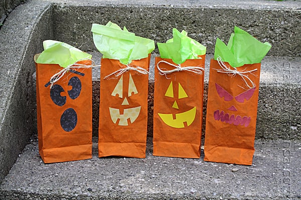 handmade paper jack o'lanterns