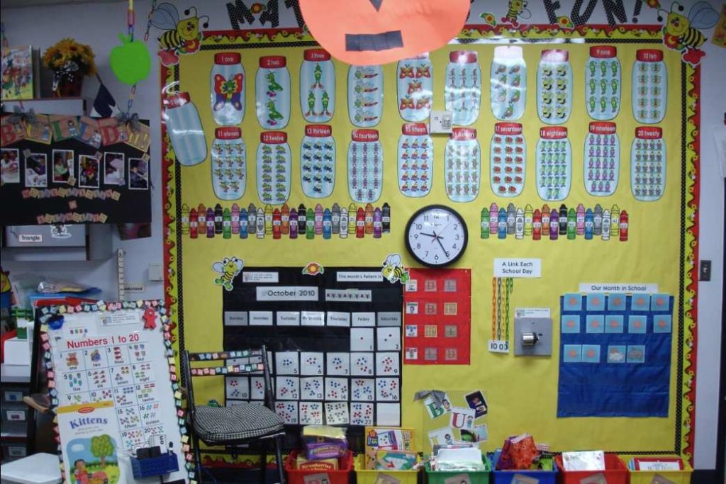 A well set up classroom