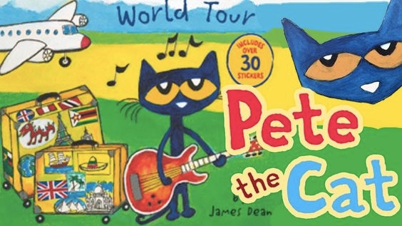 Book cover of Pete the Cat The First Thanksgiving by James Dean