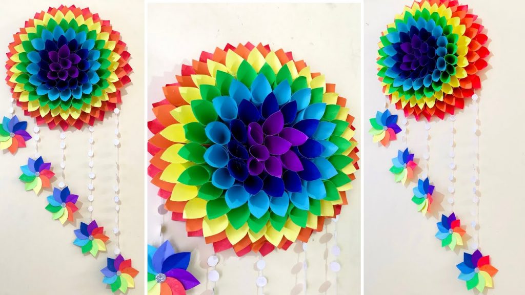 A flower rainbow craft