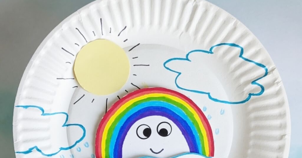 A rainbow plate craft