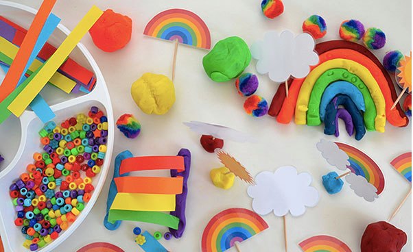 colorful playdough