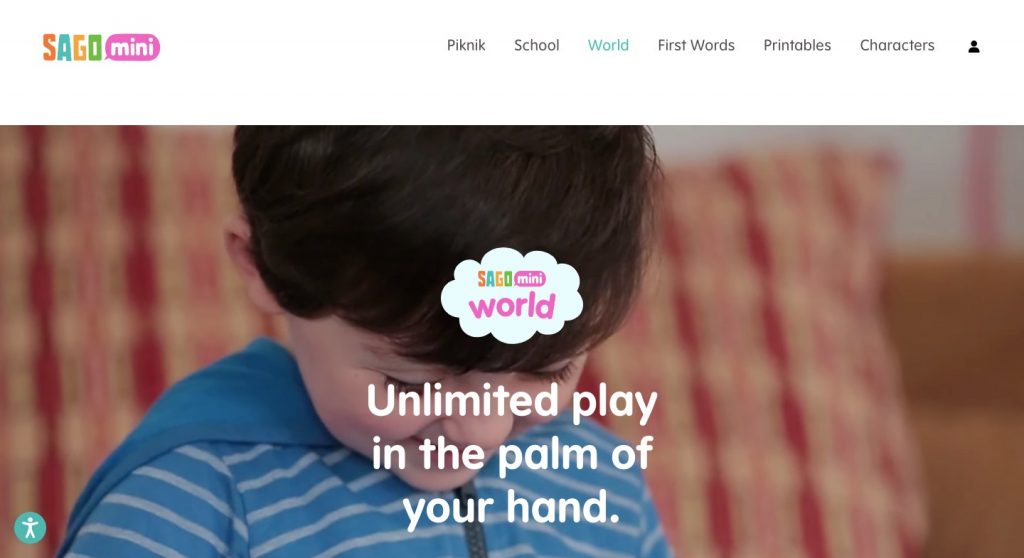 Homepage of Sago Mini World