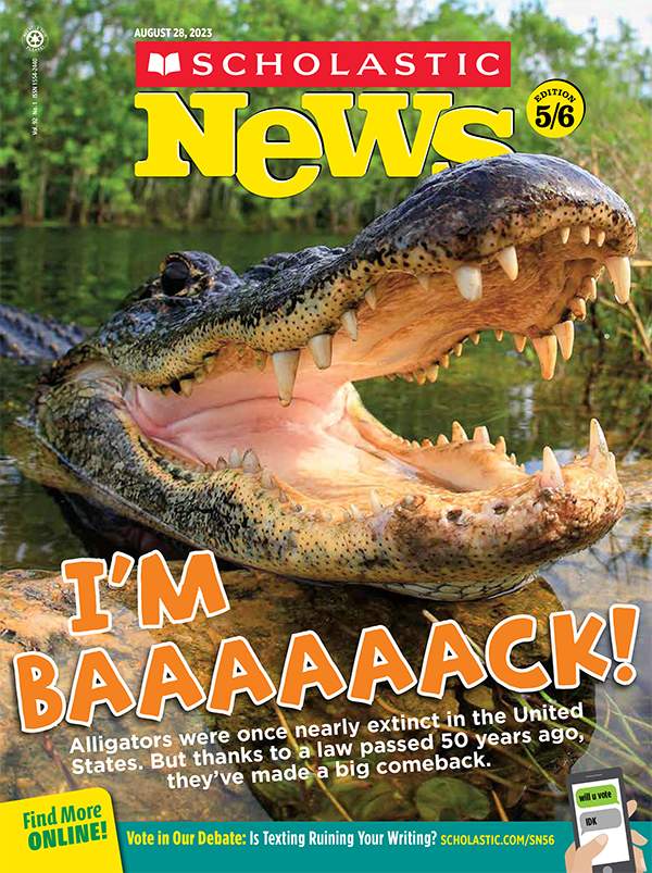Magazine cover of Scholastic News