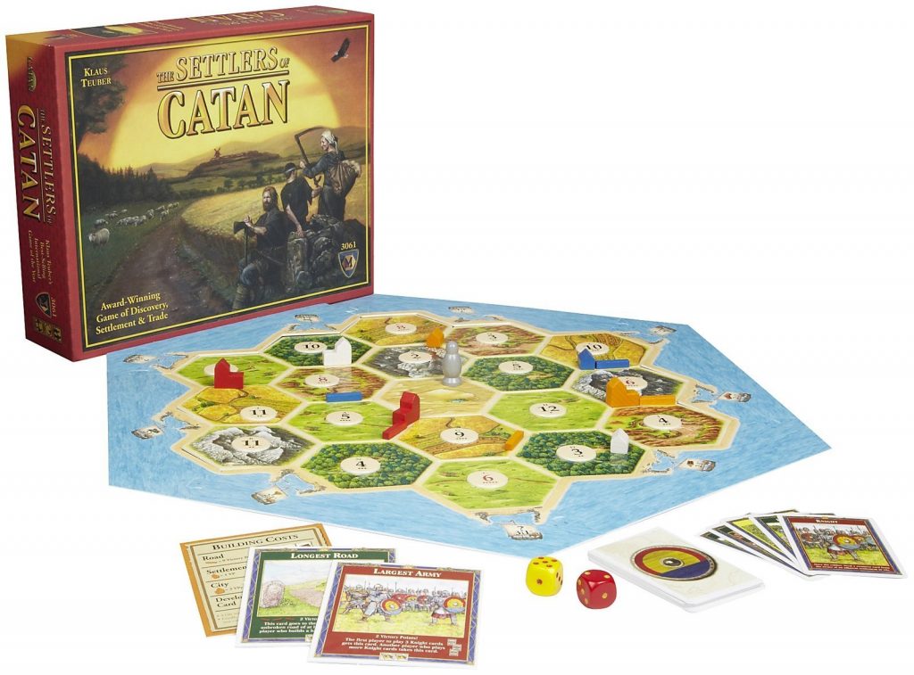 Board game cover of Settlers of Catan