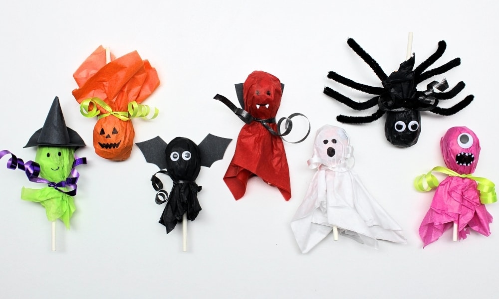 DIY Halloween themed lollipops