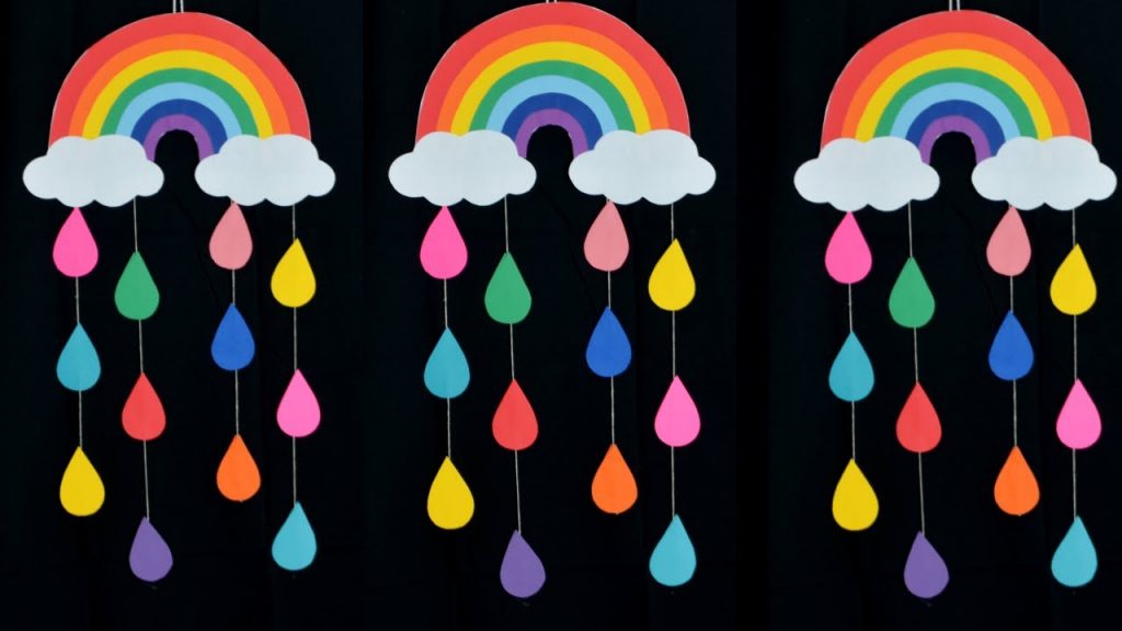 Rainbow hanging craft