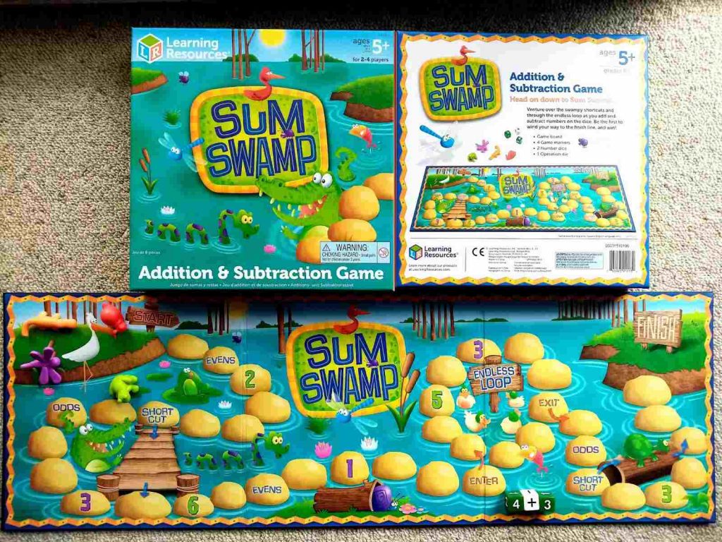 Board game cover of Sum Swamp