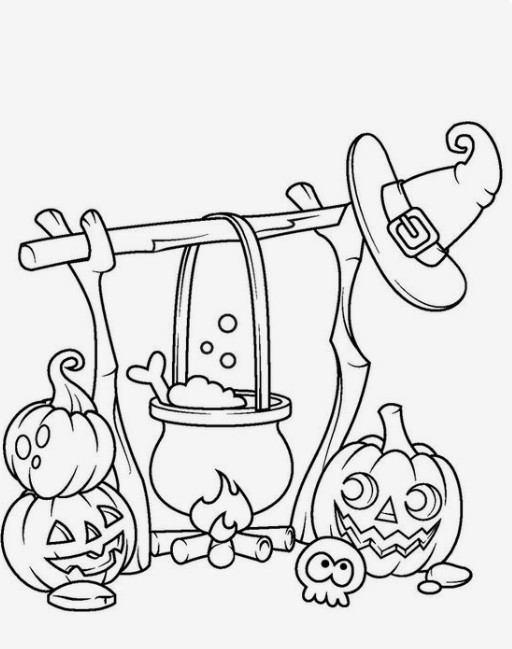 The Classic Cauldron coloring page