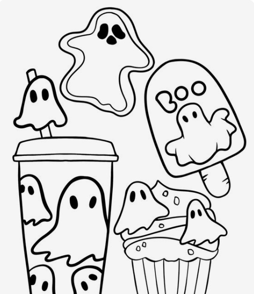 The Cupcake Carnival coloring page