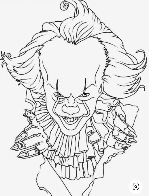 The Joyless Joker coloring sheet