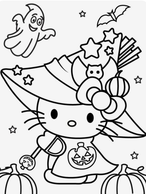 The Kitty Kween coloring page