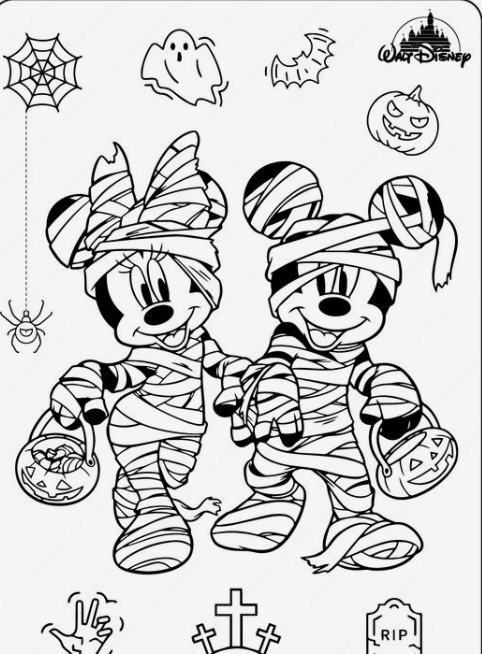 The Mummy Mickeys coloring page