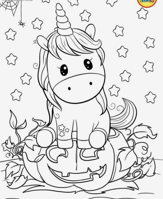 The Urban Unicorn coloring sheet