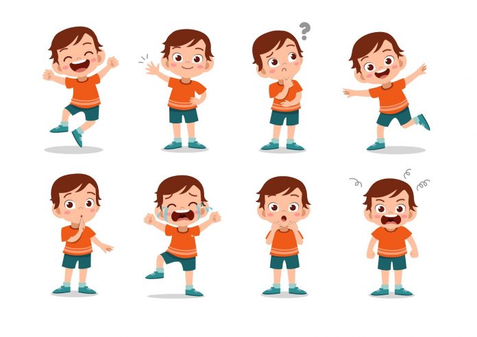 Illustration of kid’s emotions