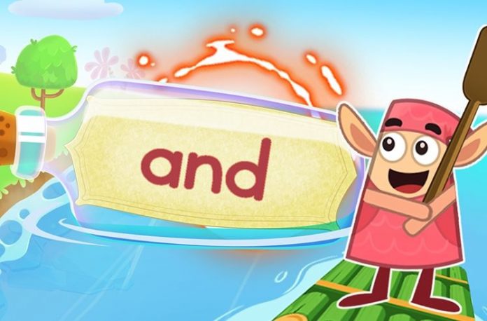 Animated image of sight word “and”