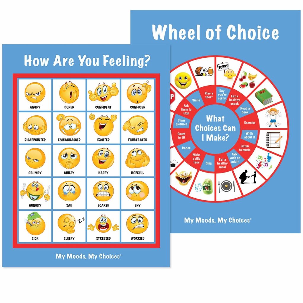 An emotion choice wheel sheet