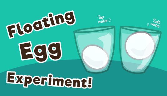 2 grasses each with eggs, one immersed and the other floating in water