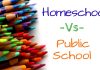Homeschool vs Public School: 12 Tips on How to Choose One homeschool vs public school written on a white background
