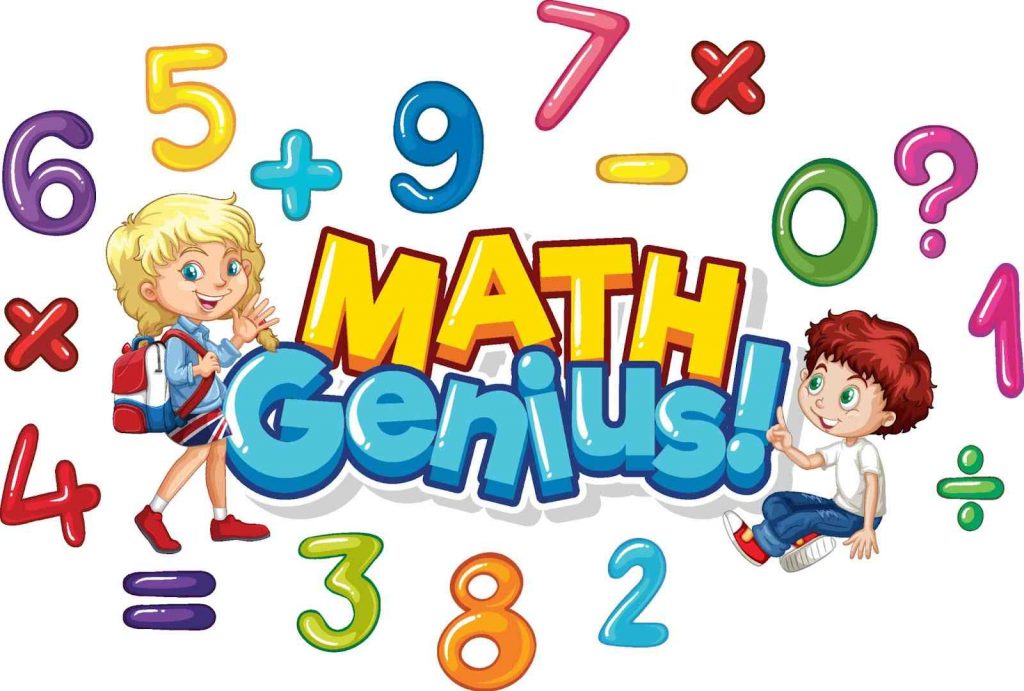 Math genius illustration