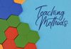Teaching method written on a colorful background