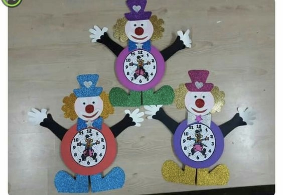 Colorful Clock crafts