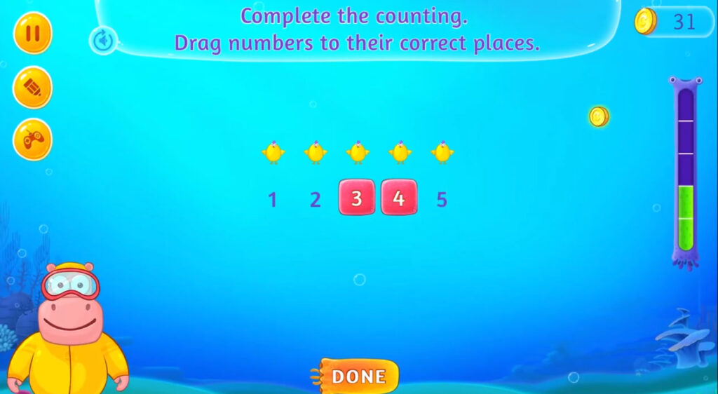 Counting game for kids