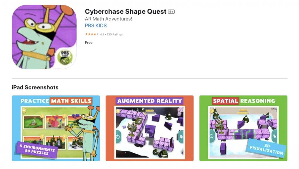 Cyberchase Shape Quest App Banner
