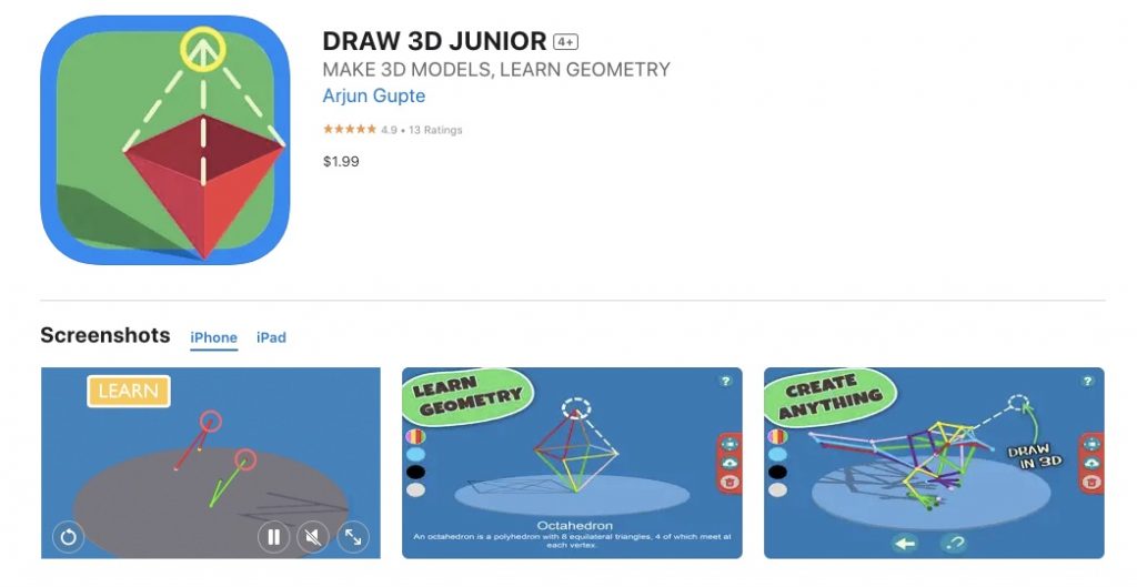 Draw 3D Junior App Banner