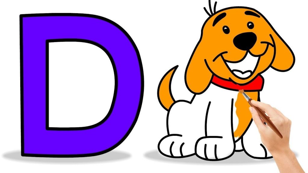 D for dog drawing