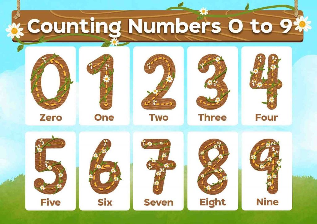 0 9 Number counting worksheet