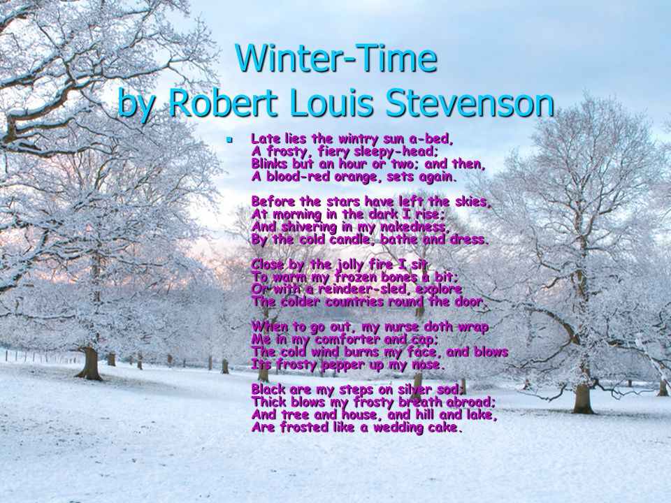 Poem winter time