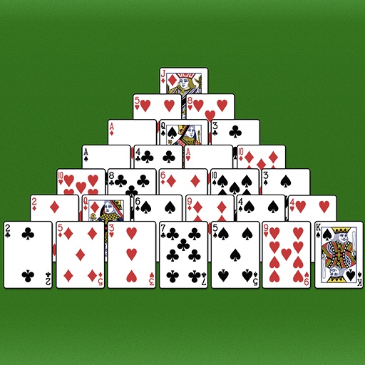A pyramid of cards
