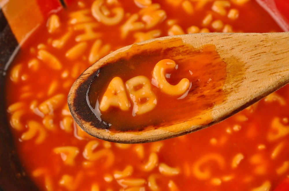 Alphabets in soup