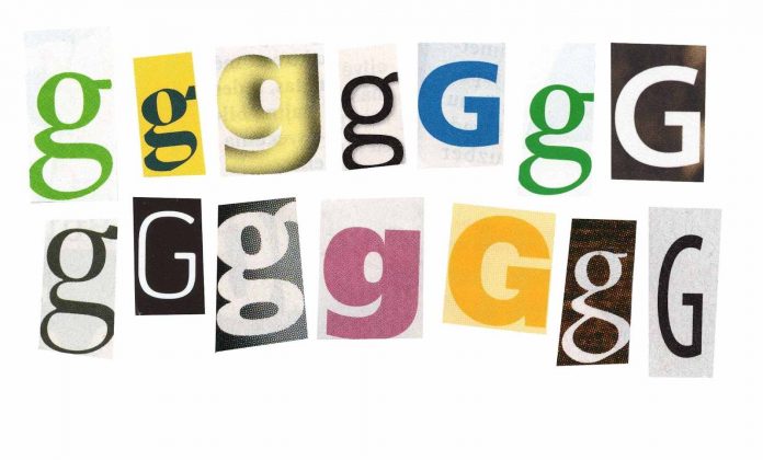 Letter G in different fonts