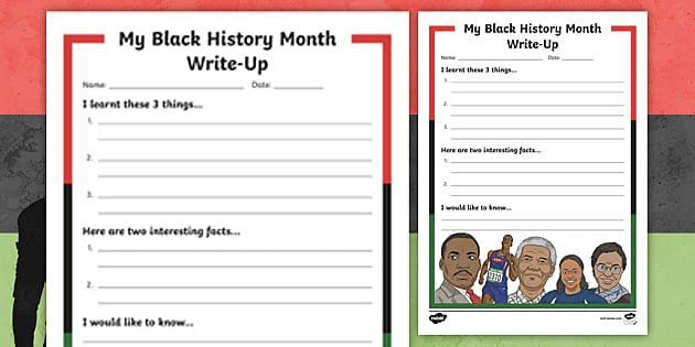 Black history worksheet