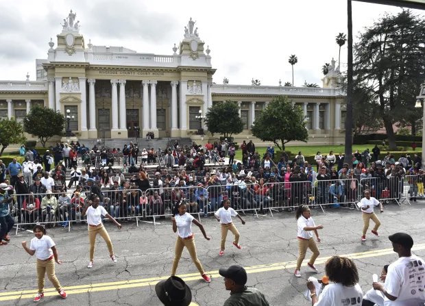 A black history month parade