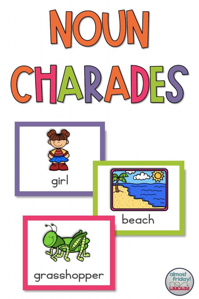 Noun charade cards